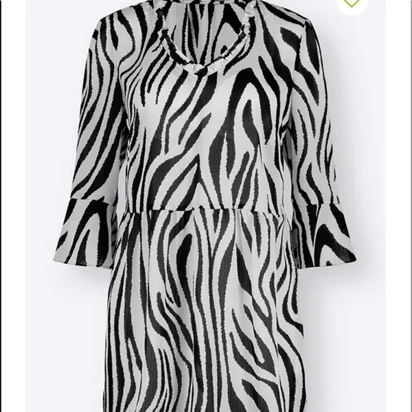 New Zebra‎ Print Tunic Black Size 12 - Image 2