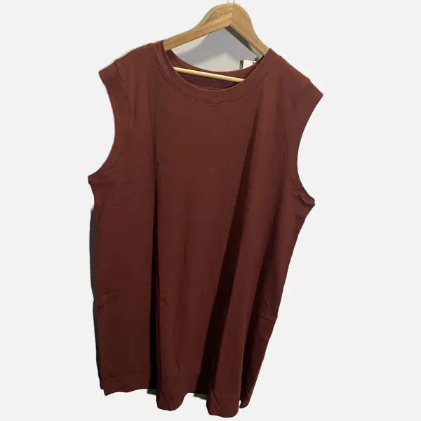A New Day Muscle Mini‎ Dress Women 3X Brown NWT Casual Ribbed summer stretch - Image 3