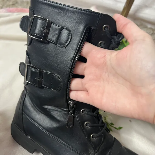 Rue 21 Leather Combat Boots - Image 10