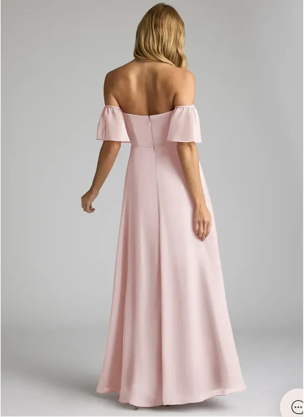 Azazie Dress Blushing Pink - Image 3