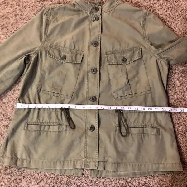 Gap Utility Jacket Womens XL Used Army Green - Image 8