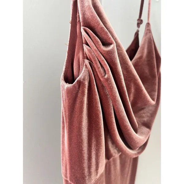 Reverly Skye Velvet Dusty Rose‎ Dress Size 4 - Image 5