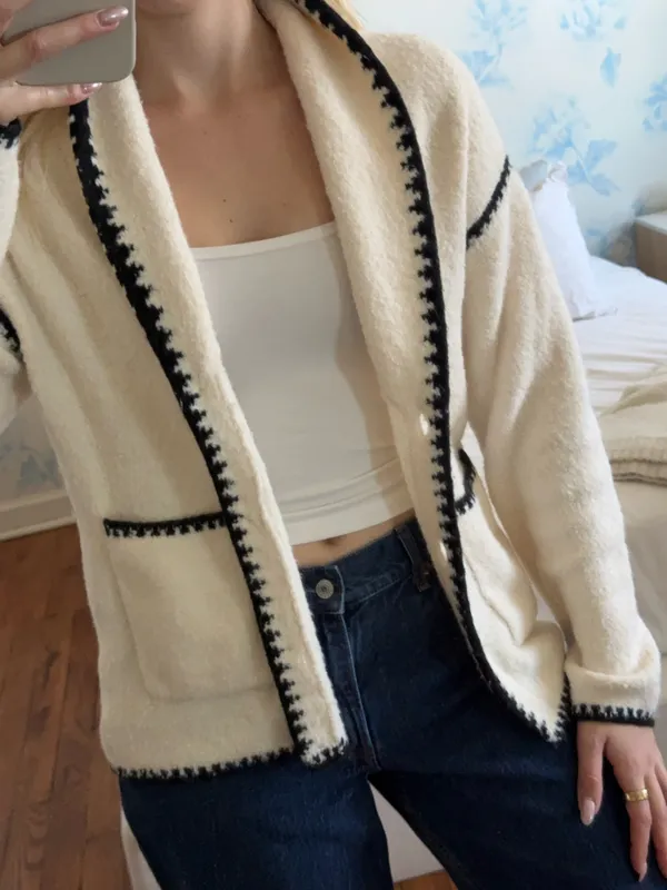 525 America Sweater White Black - Image 2