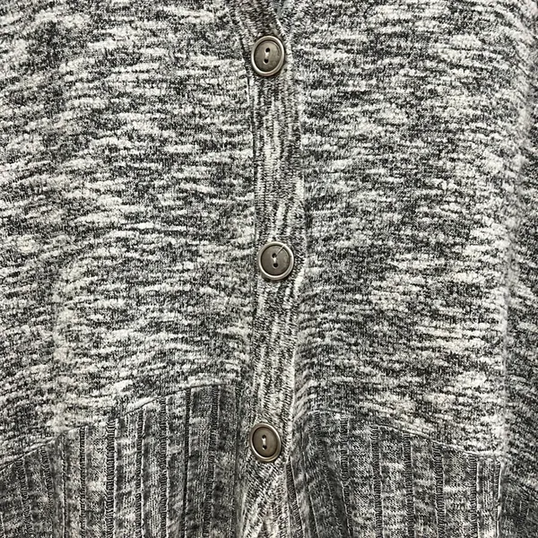 Anthropologie Potter's Pot Gray Button Front Cardigan - Image 3