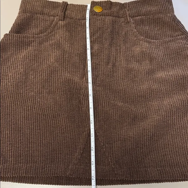 Brown Corduroy Skirt From SHEIN Size Small - Image 4