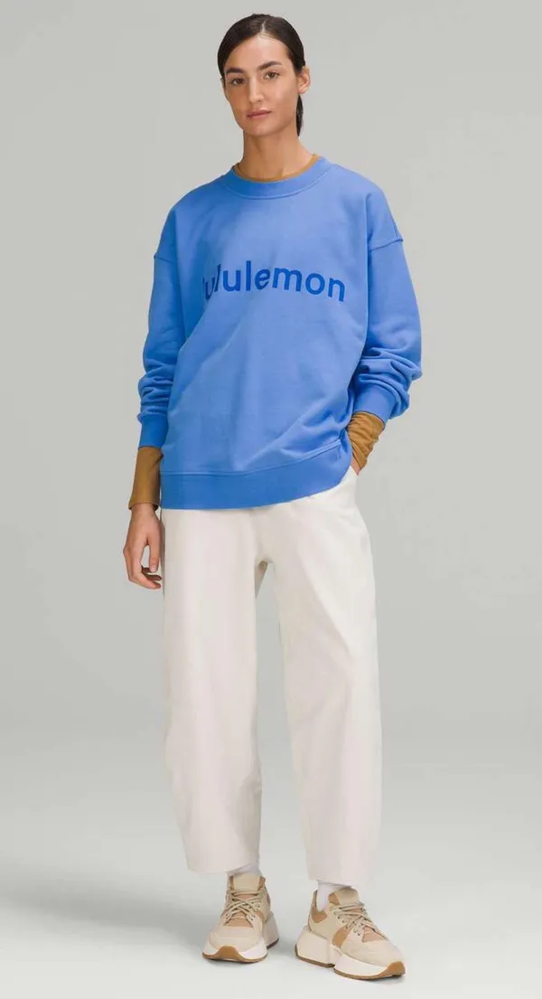 Lululemon Perfectly Oversized Crew *Graphic Blue Nile 4 - Image 2