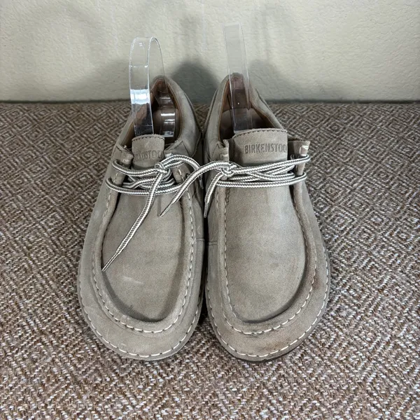 Birkenstock Suede Mens Shoe Size 9 42 Color Sands Beige Made In Germany $258 - Image 3