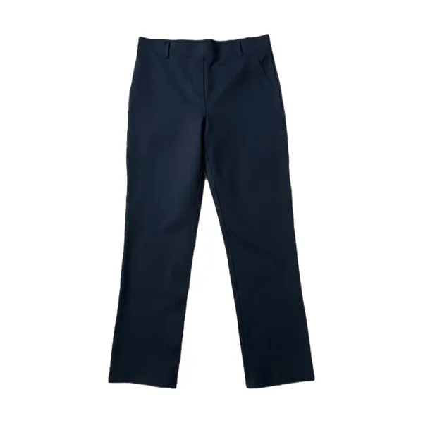 NEW Quince Ultra-Stretch Ponte Straight Leg Pants Rayon Nylon Navy Size Small - Image 2