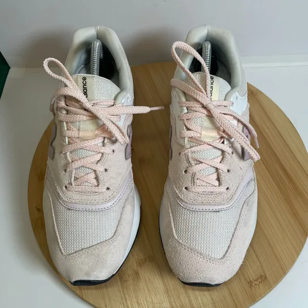 New Balance Women 10 Washed Pink White 997H Sneakers Mesh CW997HTV Athleisure - Image 5