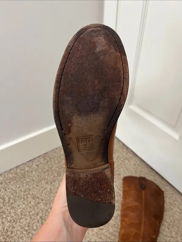 Frye Cara Boots in Cognac Leather - Size 6.5 B - Image 15