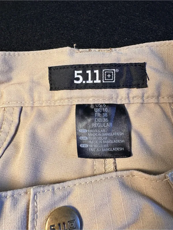 5.11 Tactical Khaki Cargo Pants Women’s Size 6 Utility Workwear hiking - Image 6