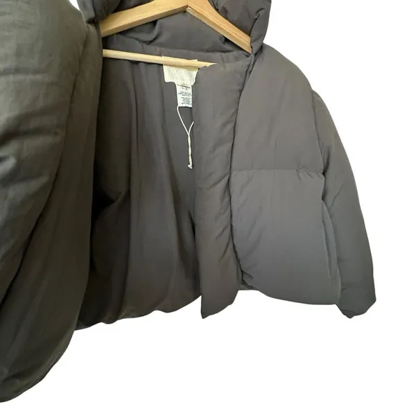 MY MUM MADE IT Bubble Open Puffer cropped gray Jacket Size S-M - Image 13