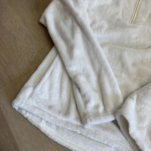 The North Face Cozy Ivory Fleece Quarter-Zip Pullover - Image 2