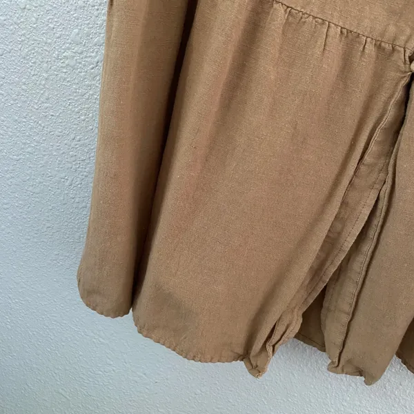 Tan Tiered Skirt Large Cottagecore Western Cowgirl‎ Fairycore Summer Peasant - Image 4