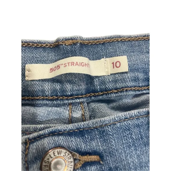 Levi’s womens mid rise 505 straight jeans size 10 - Image 4