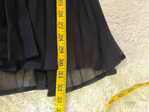 Lulus Stylish Shine Black Rhinestone Bow Long Sleeve Mini Dress Size small - Image 7
