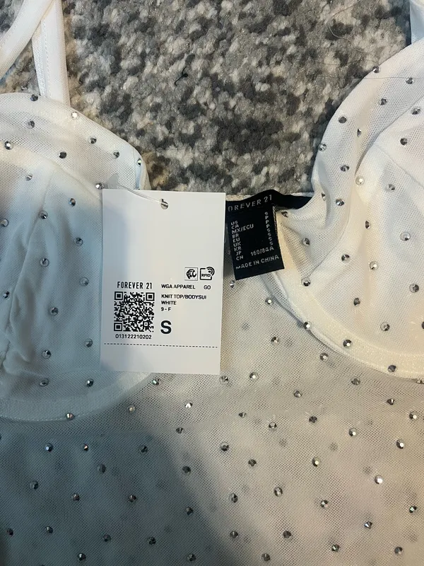 Forever 21 Rhinestone mesh bodysuit - Image 3