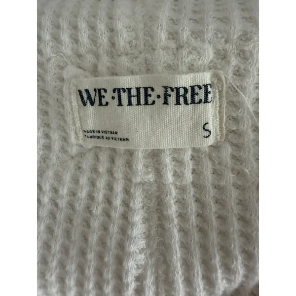 Free People We The Free Travis Polo Top Ivory Women's Size Small - Image 12