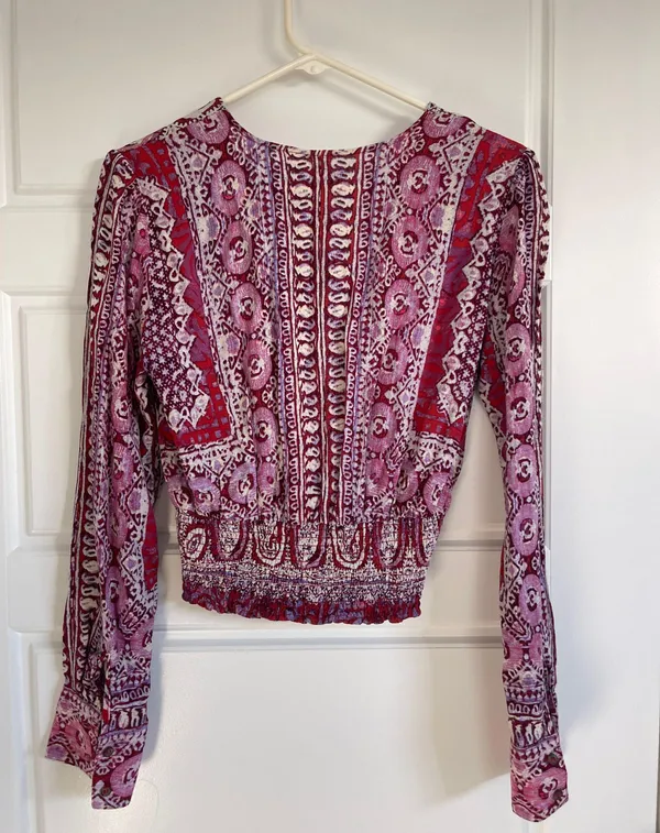 Free People Cropped Shirt - Image 2