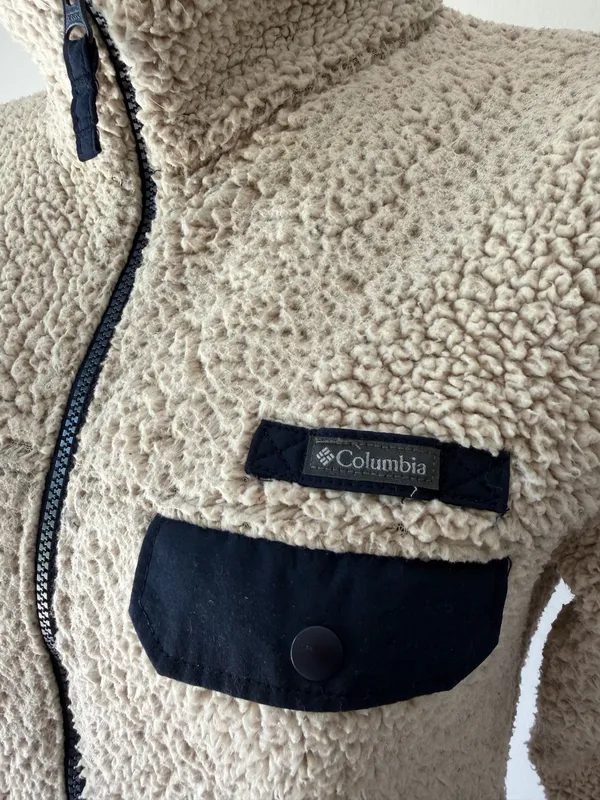 Columbia Beige Georgia Tech Fleece Zip Up Jacket  - Image 3