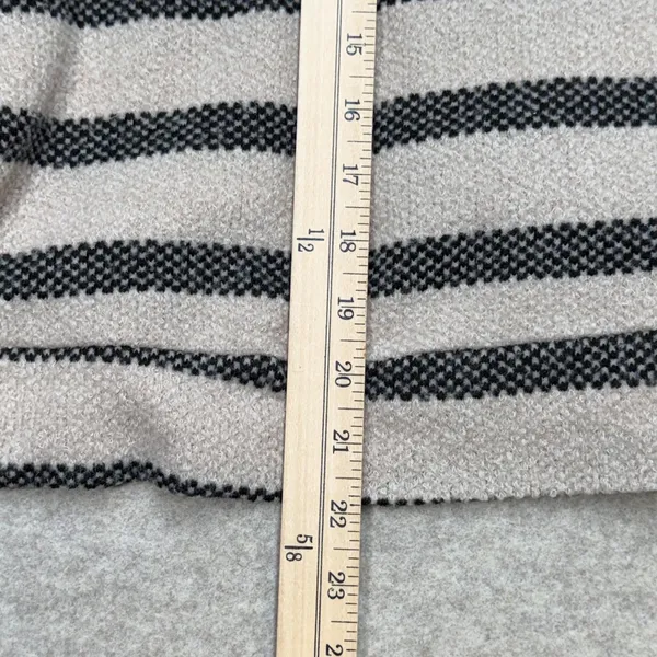143 Story by Line Up Womens Beige Black Striped Sweater Size Large Made in‎ USA - Image 7