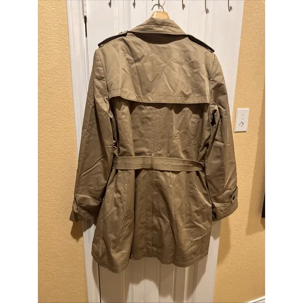 Banana Republic Trench Coat, Sz: XL - Image 8