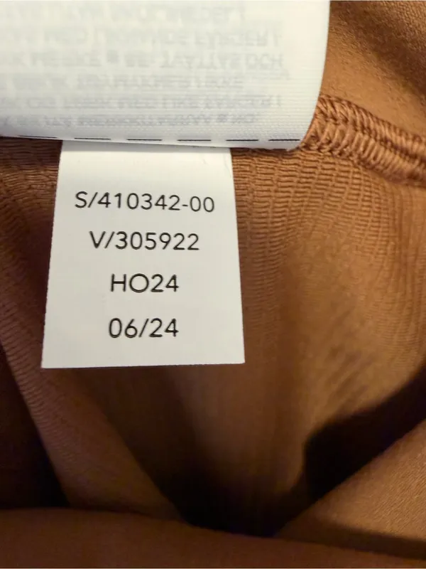 ATHLETA Elation Ultra High Rise Rib Tight Legging Walnut Brown Size Medium - Image 11