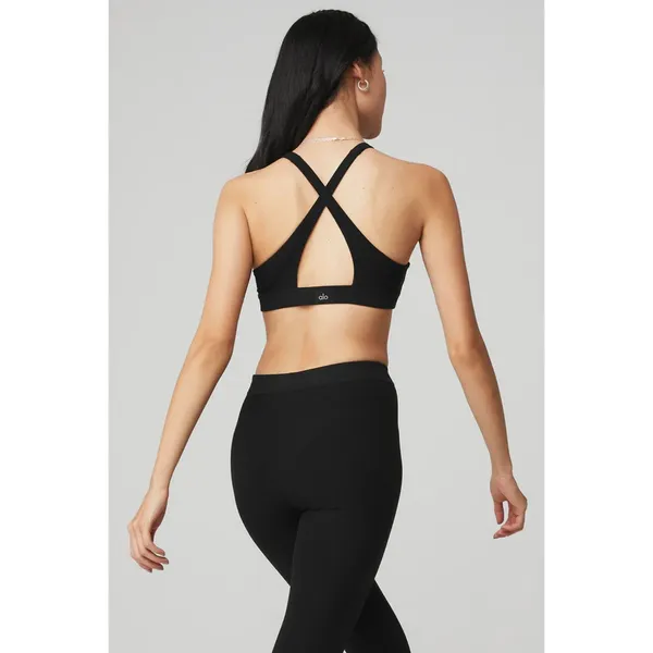 ALO YOGA Alosoft Iconic 90's Bra - Black XS NWT ( SOLD OUT) - Image 3