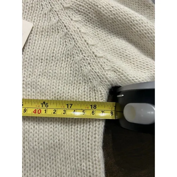 NWT Women’s Size Small Cream 'Blessed' Knit Crewneck Sweater Fall Thanksgiving - Image 5