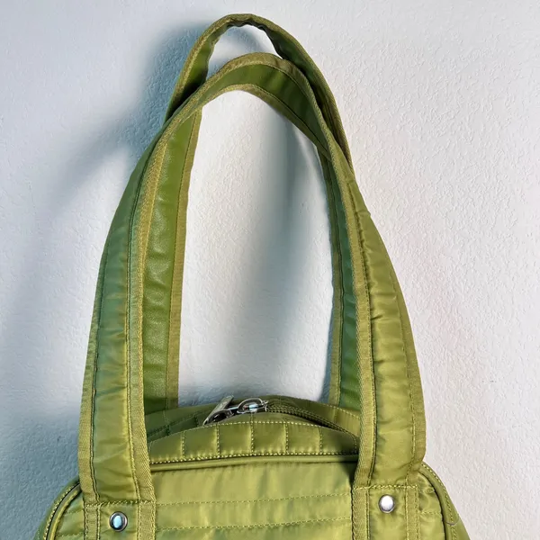 Lug Green Overnight‎ Tote Shoulder Bag Zippered Pockets Travel Bag - Image 2