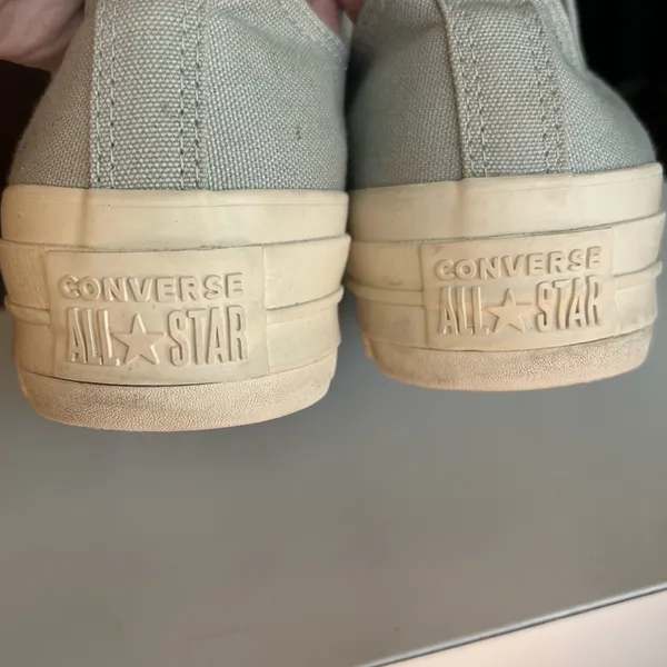 Converse Chuck Taylor All Stars Lift Ripple Canvas Pale Grey Women’s Size 10 - Image 7