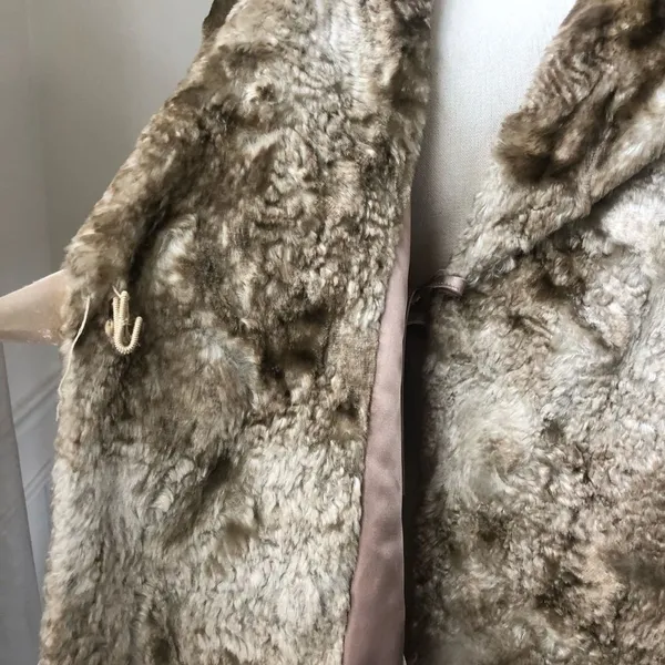 Tara Jarmon Manteau Money Faux Fur Honey 40 8 - Image 7
