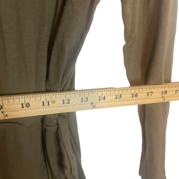 Aerie‎ Women's Size Medium Long Sleeve Side Tie Casual T Shirt Dress - Image 8