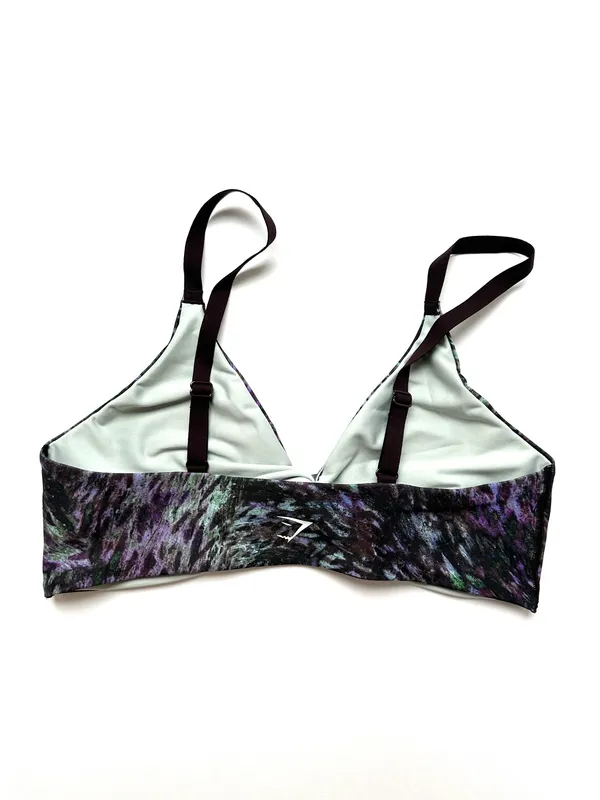 Gymshark M Printed Twist Front Bralette - Image 2