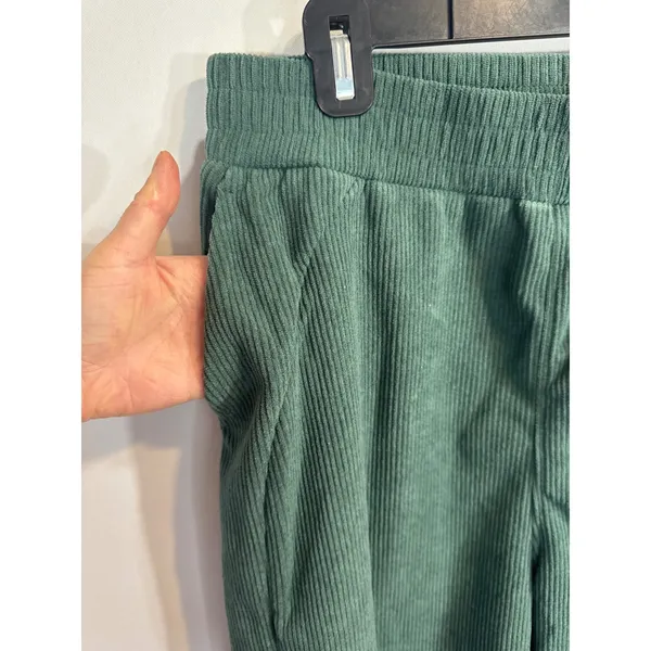 Halara Green Pastures Corduroy Wide Leg Casual Pants Women's‎ Large NWT Academia - Image 4
