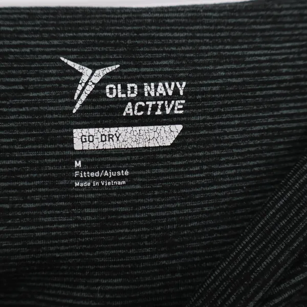 Old Navy Leggings Womens M Go-Dry Gray Space Dye Cropped High Rise - Image 2