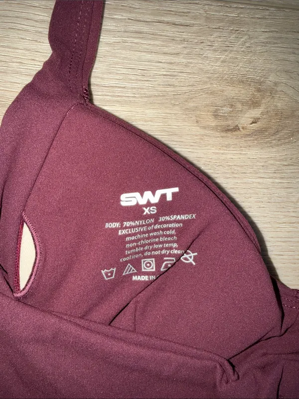 SWT Active Micro Shorts + Bustier Bra Size XS - Image 6