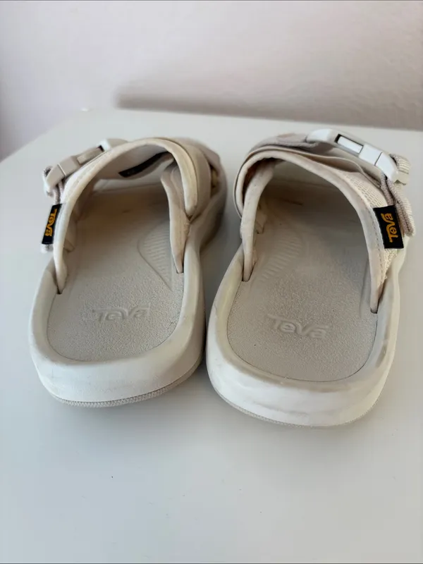 Teva Women’s Slides Sandals Hurricane Cream Beige Neutral Size 5 - Image 9