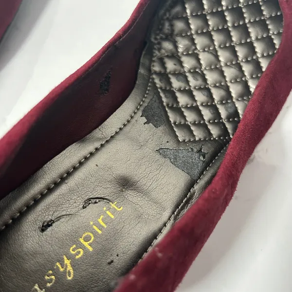 Easy Spirit Esquota Burgundy Suede Kitten Heel Round Toe Pumps Womens 8.5 M‎ - Image 5