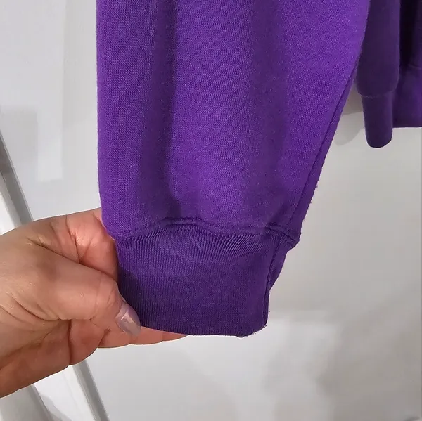 Vintage Colleen’s Collectables Purple Button Down Sweatshirt Cardigan Size L - Image 4