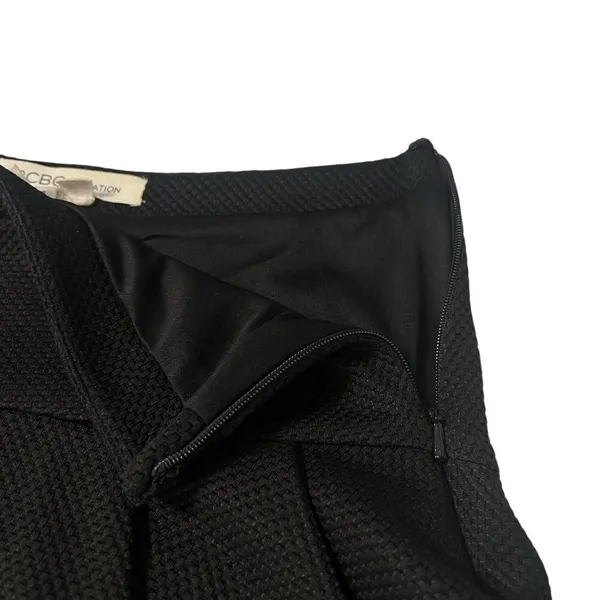 BCBGeneration Pleated School Girl Mini Skirt High Waisted Black Women's Size 0 - Image 9