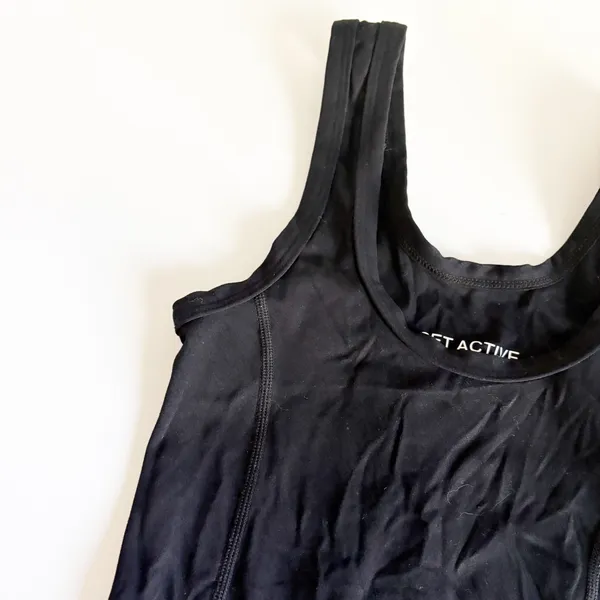 SET ACTIVE Women Onyx Sportbody Shortysuit Athletic Minimalist Romper Size XS - Image 4