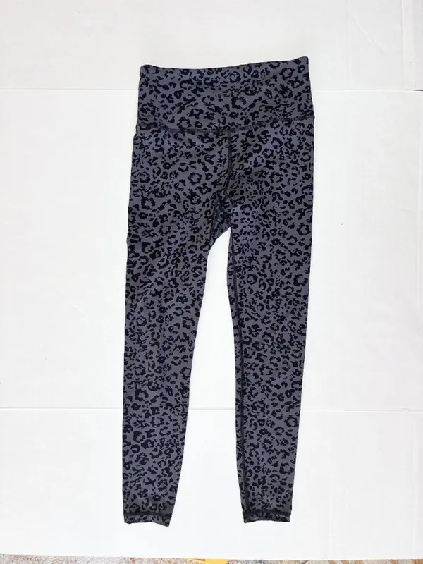 Athleta Leopard Elation Ultra High Rise Tight - Gray Black - Size Small - Image 3