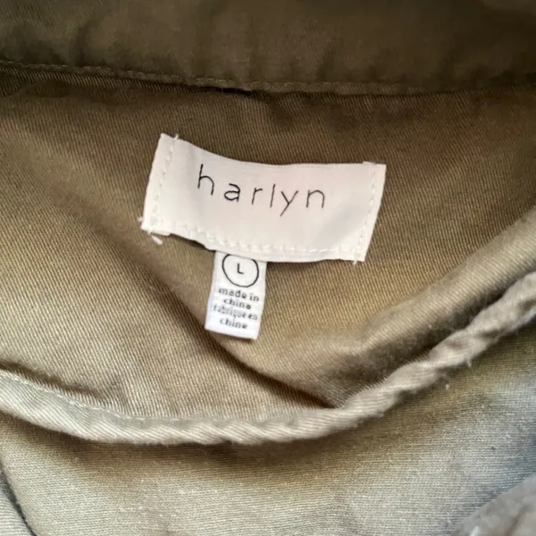 Haryln utility coat olive green size large - Image 8