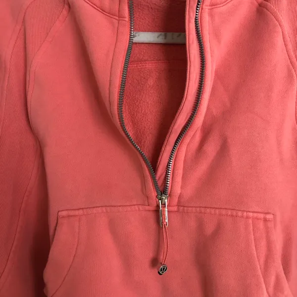 Lululemon Scuba Oversized Half-Zip Hoodie Raspberry Cream M/L 🍋 - Image 7