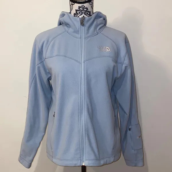 Vintage The North Face Women's Powder Blue Windwall Ski Jacket Size Medium - Image 2