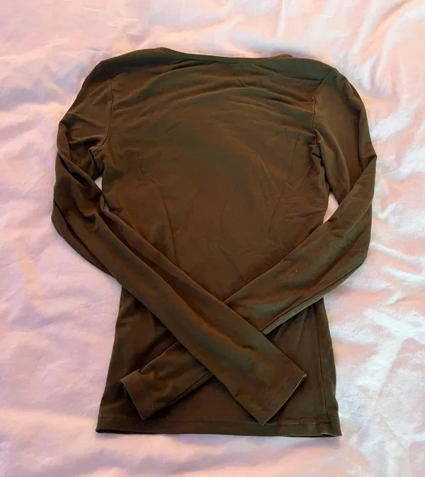 White Fox Green Long Sleeve Top - Image 3