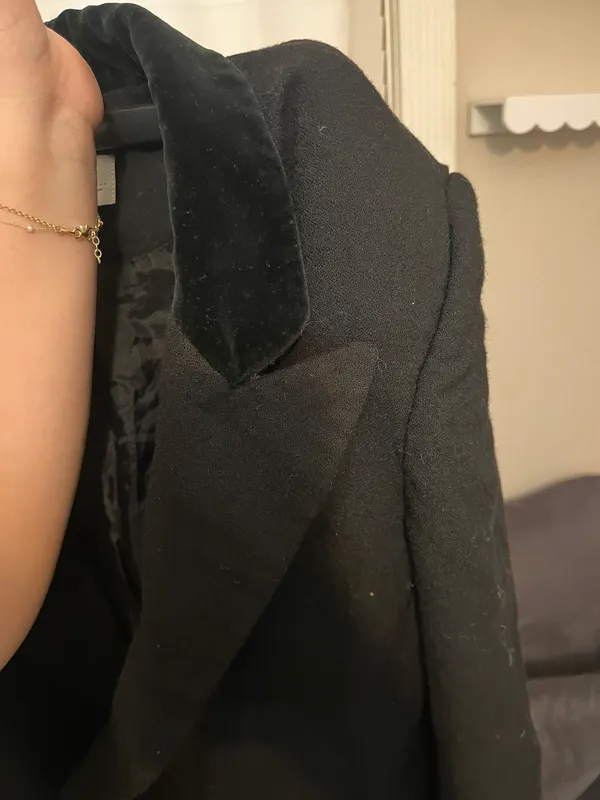 Black Vintage Blazer Gold Detailing - Image 7