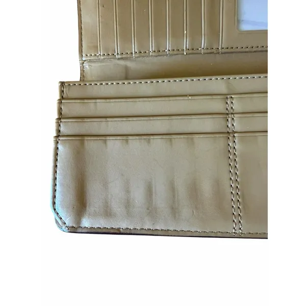 Coach Ashley Slim Envelope Wallet Camel Tan Leather Organizer Wallet - Image 9