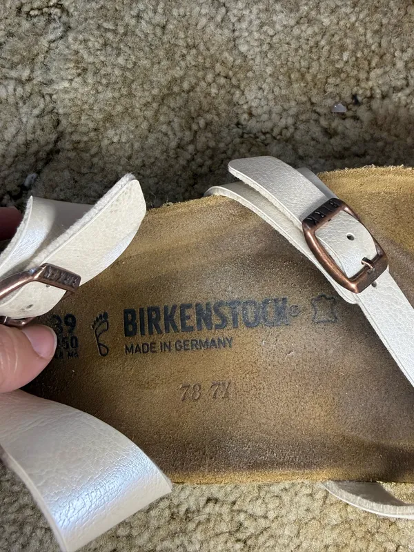 Birkenstock Mayari Graceful Pearl White Sandals Womens 39 US 8-8.5 Regular - Image 5